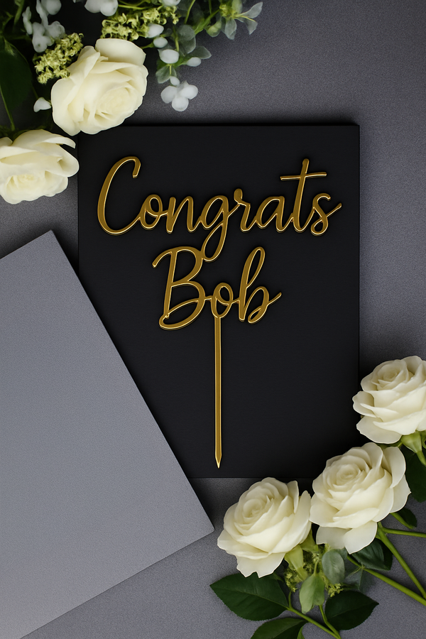 Custom Celebration Cake Topper