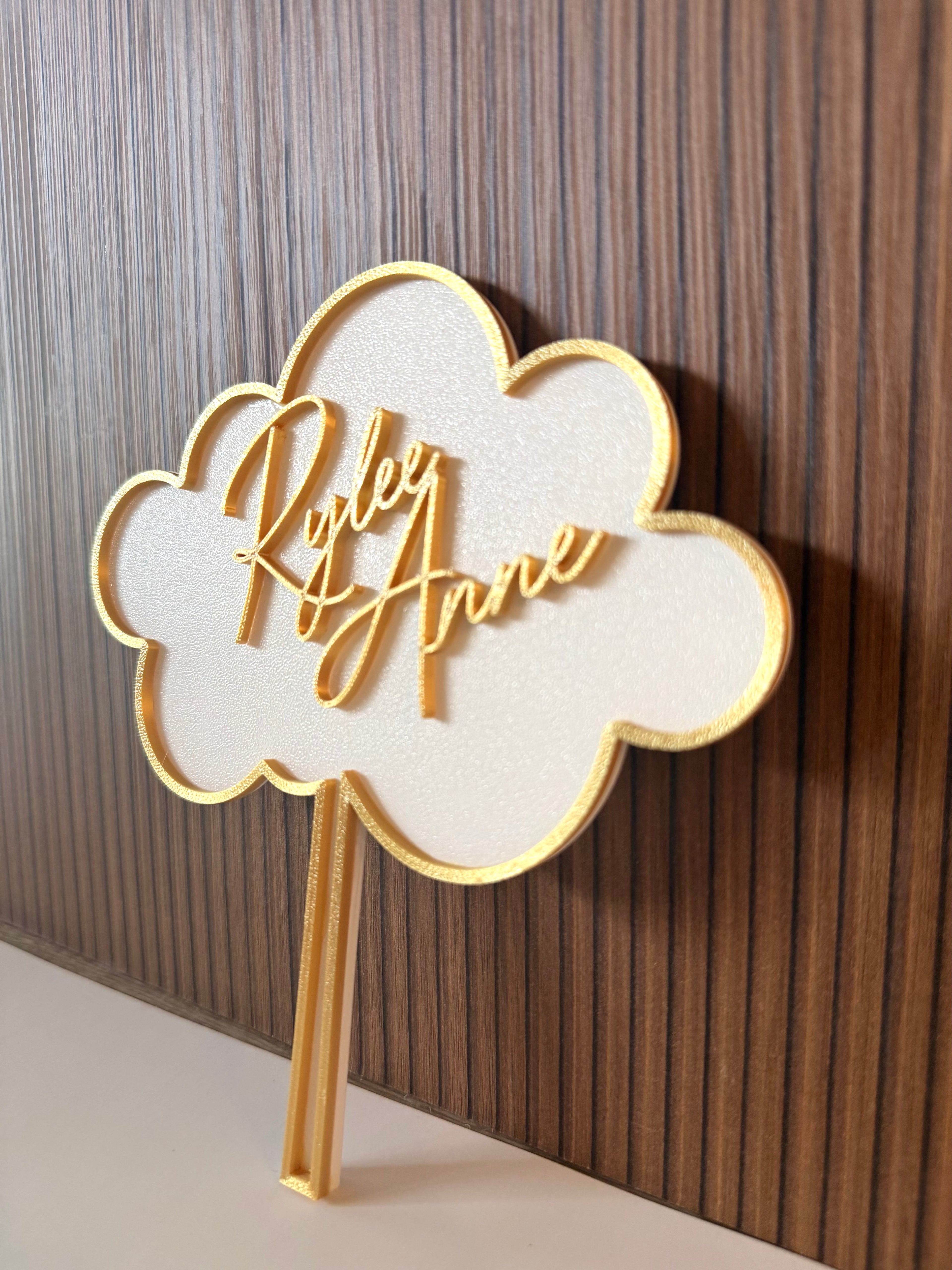 Cloud Cake Topper for Baby Showers & Birthdays