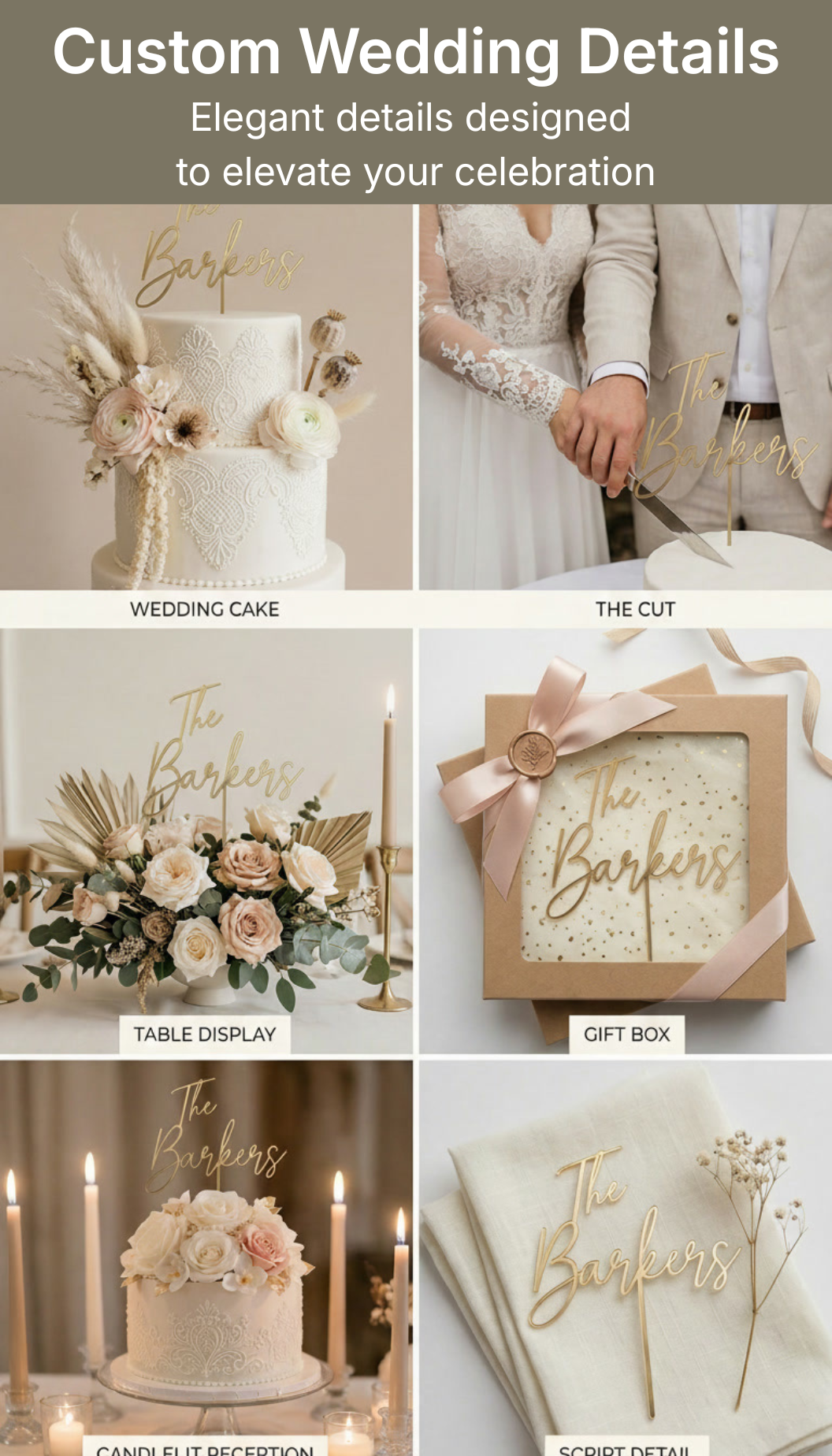 Wedding Cake Topper